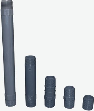 1/2X6 PVC NIPPLE TBE SCH80
